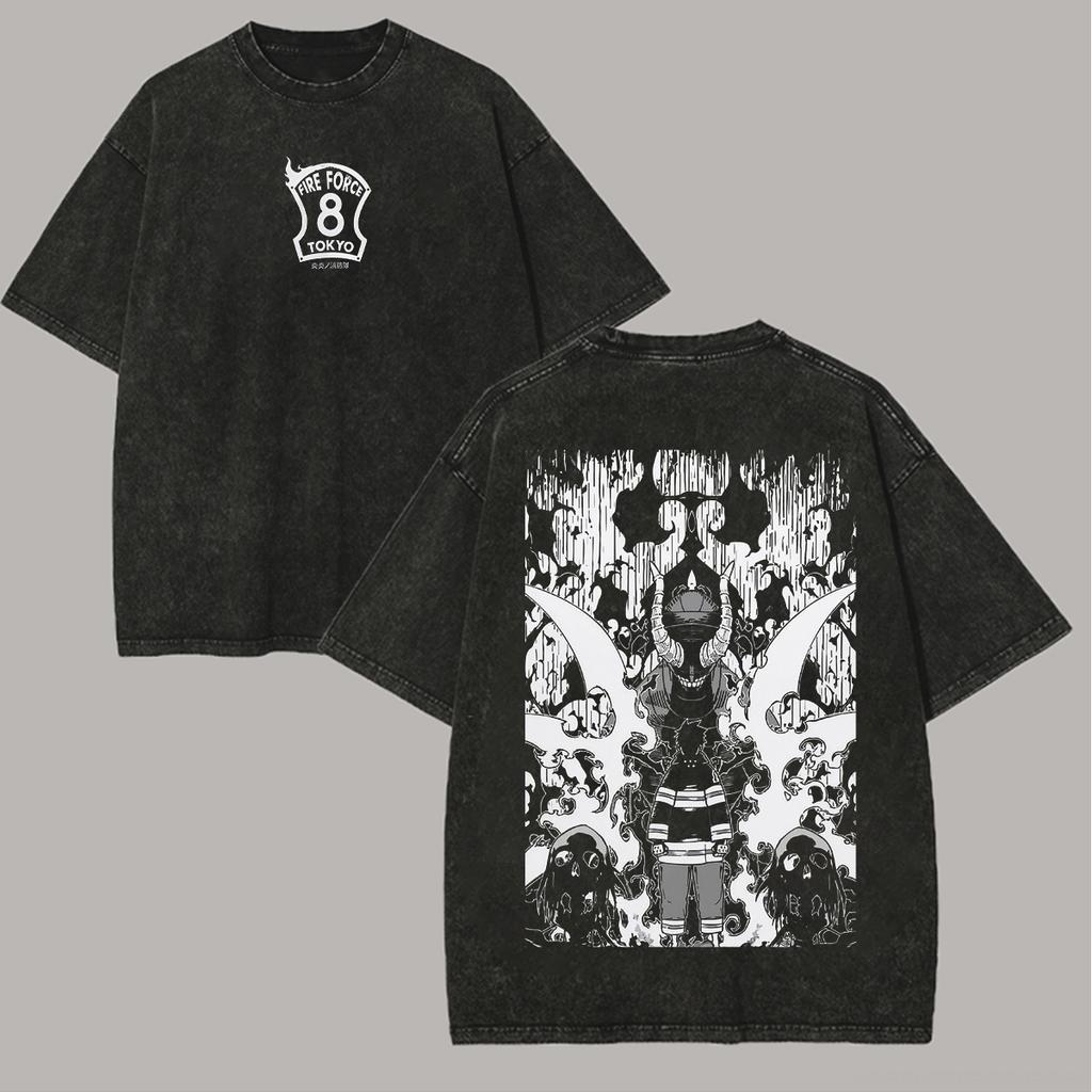 Anime I Sette Peccati Capitali Meliodas Stampa Maglietta Lavata Uomo Manga Vintage T-shirt di Alta Gamma Lusso morbida alta qualità Unisex tee