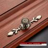 Aolaya European Bronze Cabinet Drawer Zinc Alloy Antique Green Handle