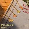 Vintage Leaf Shape Metal Bookmark Exquisite Cultural Creative Stationery Gift