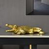 Decorazione per la Casa Statua Scultura Coccodrillo Fauna Selvatica Decorazione Statuetta Animale Astratta Stanza Scrivania Interni Casa Decorazione Regalo