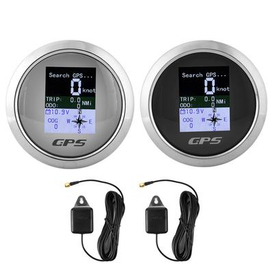 85mm rychloměr GPS Car Boat Engineer Nerezové vodotěsné digitální měřiče