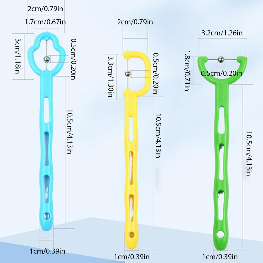 3/4Pcs Tongue Tip Lateralization and Elevation Tools Therapeutic Tool Set for Apraxia Dysarthria Improve Feeding Skills