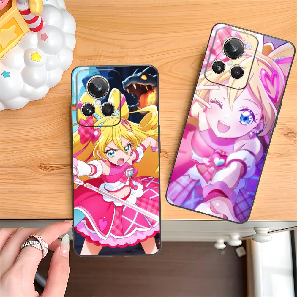 Sakura Uta Cure Idol Matte TPU Mobile Phone Case for Realme 15 14 13 12 11 10 9 Pro Plus T i Lite 5G Colorful Printing Cover