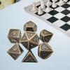 7 Pieces Polyhedral Party Supply Accessories Big Numbers for DND RPG MTG