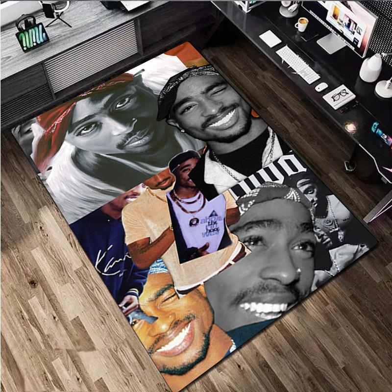 Rug Tupac Carpet Office Decorative Carpet For Living Room Bedroom Door Mat Floor Rug Computer Chair Area Rug