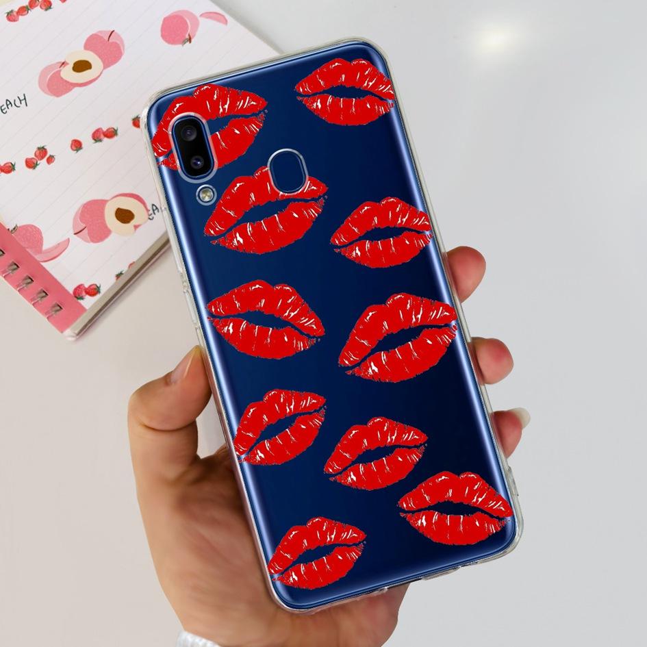 For Samsung Galaxy A20 Case A205 SM-A205F Silicone Cover Cute Astronaut Soft Phone Cases For Samsung A20e A202F A30 A305F Bumper