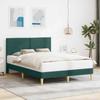 Dark Grey Fabric Upholstered Bed Frame with Headboard