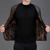 Removable Inner Liner, Men's Large Size Genuine Leather Jacket, Middle-aged and Elderly Dad's Outfit, Velvet Thickened Leather Jacket, Trendy