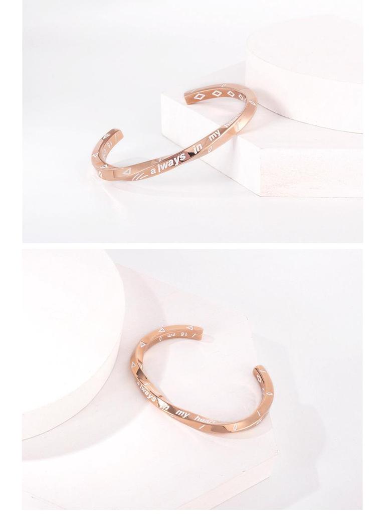Viking Möbius Titanium Steel Bangle Bracelet - Unisex Retro European & American Accessory