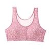 Cotton Front-Fastening Wire-Free Sleep Bra for Mature Women