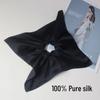 22mm Double-Layer Mulberry Silk Pinwheel Scrunchie - Hepburn Style Hair Tie Accessory