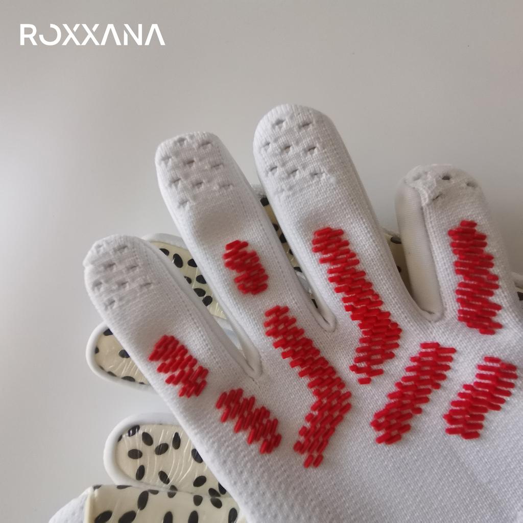 ROXXANA Fußball Torwarthandschuhe Fußball Latex Verdickt Erwachsene Torwart Fußball Sport Training Spiel Fußballhandschuhe