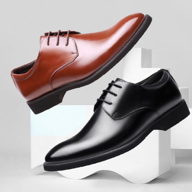 Fashion Business Men's Formal Shoes for Spring and Autumn New Solid Color Casual Simple British Style Versatile Temperament Men's Shoes