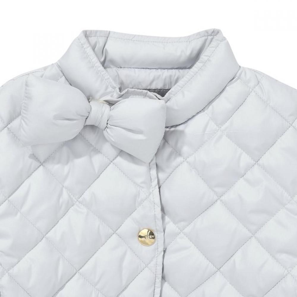 The Coffee Bean   Tea Leaf Ivory Ribbon Quilting Coat Ba12ct02iv