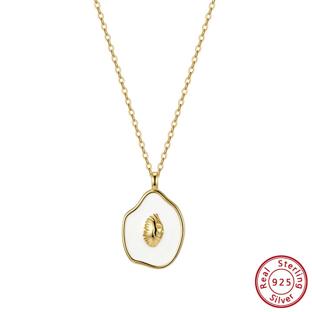 Effie Queen Neue 925 Sterling Silber Vintage Anhänger Halskette Damen Zierlich Minimalistisch Schmuck Anhänger Choker Kette Geschenk SAPN60
