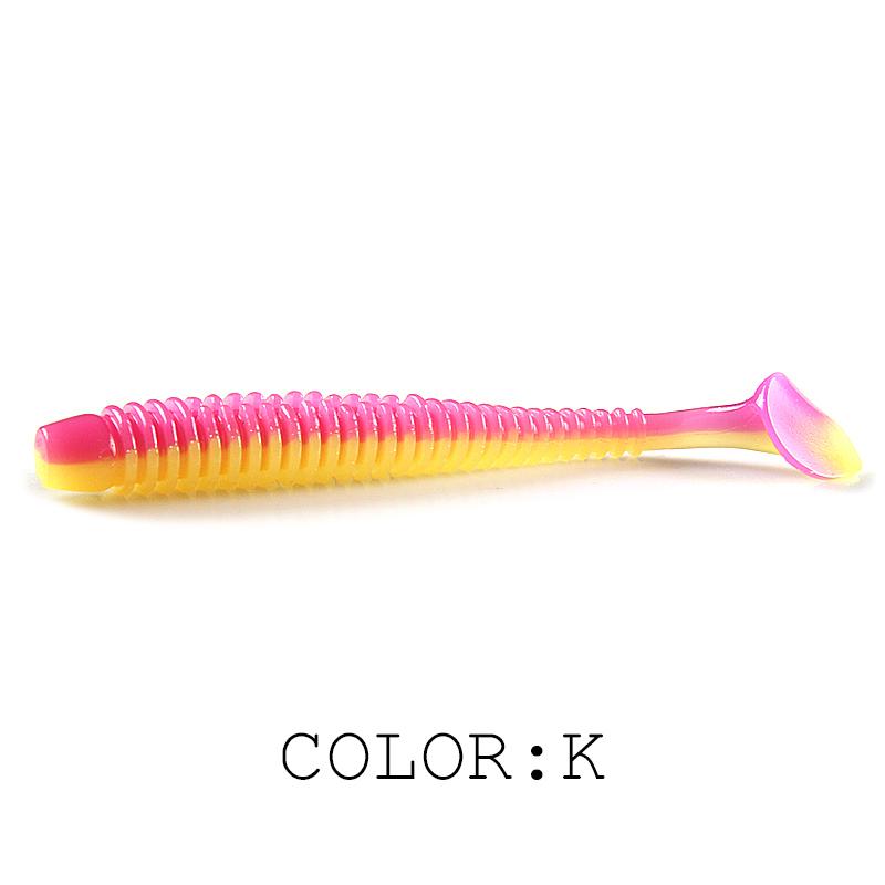 2025 HOT Impact Ring Shad Fishing Lure Soft 63mm 80mm 97mm Plastics Baits Swimbait Jigging LureBait perch Lures