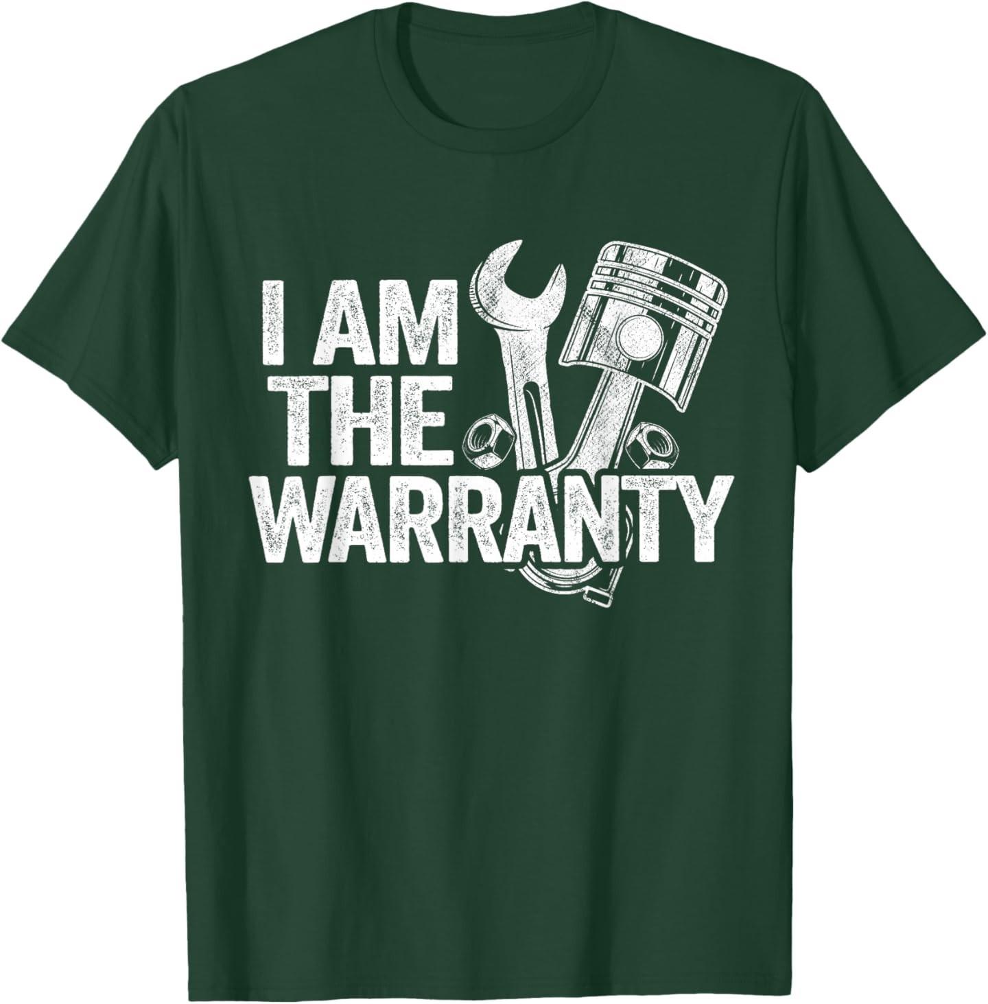 I Am The Warranty Race Car Parts Repair Guy Funny Mechanic T-Shirt S разноцветный