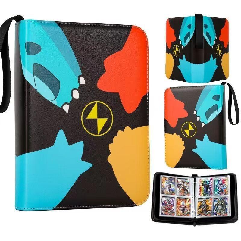 52 Style 400pcs Card Album 2x2 Loose-leaf Large Capacity Leather Anime Zipper Card Collection Photo Album