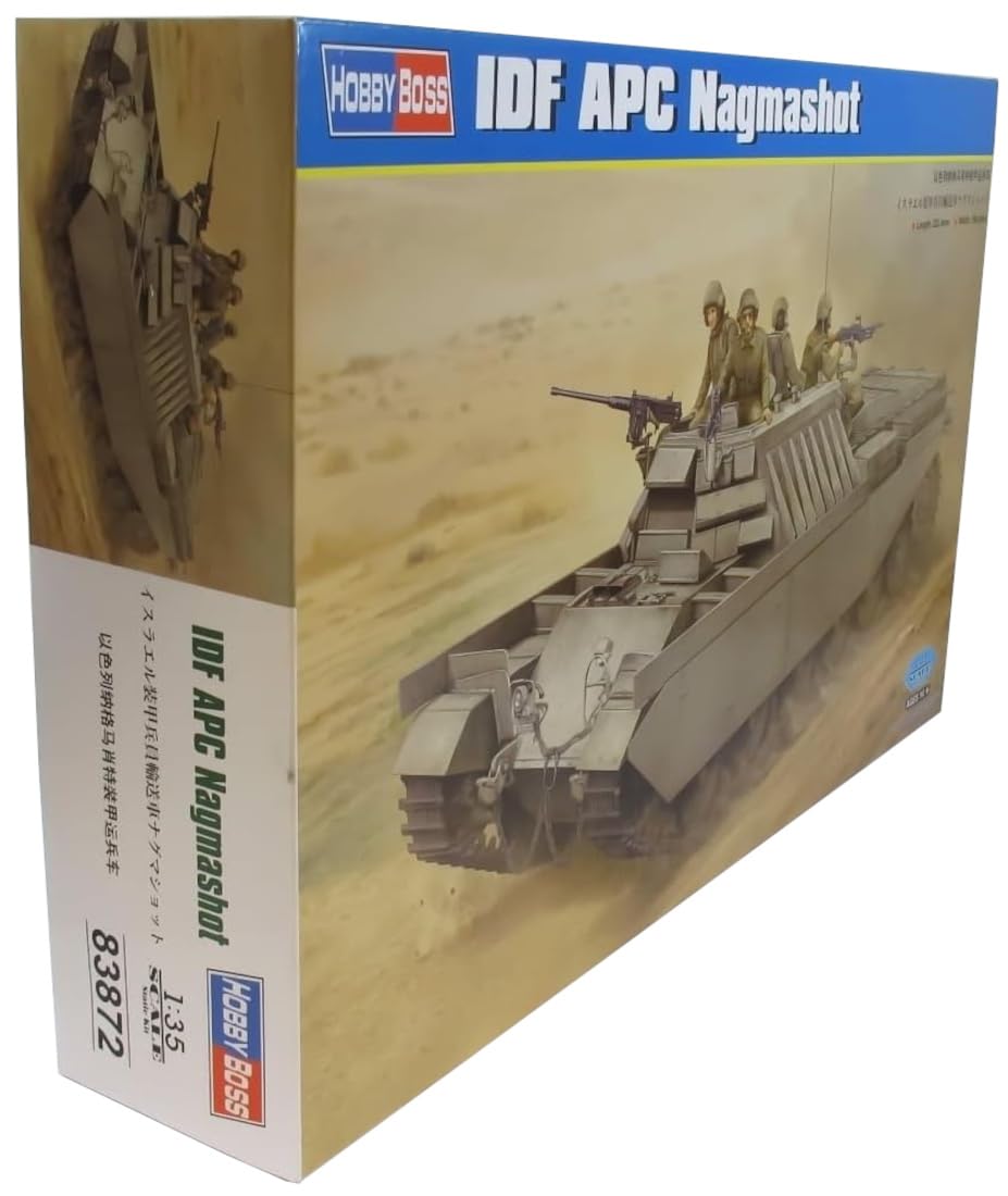 

Hobby Boss 1/35 Fighting Vehicle Series Israeli Armored Personnel Carrier Nagma Shot Plastic Model 83872