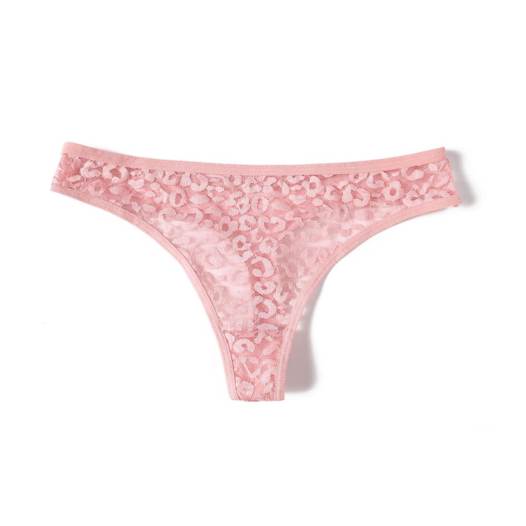 Women's Lace Panties Hollow Semi-transparent Thongs M-XL Ladies T-Back 40-70kg