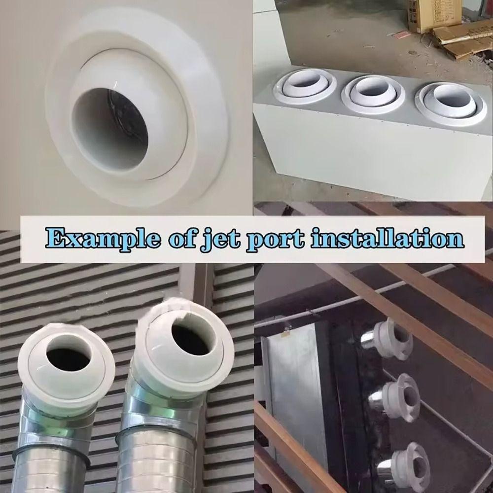 1Pcs ABS Air System Outlet Valve Circular Central Ventilation Outlet Spherical Nozzle Air Vent