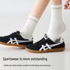 Women's Spring & Autumn Cotton Socks - Breathable, Sweat-Absorbent, Anti-Odor for Sports, Running, and Fitness