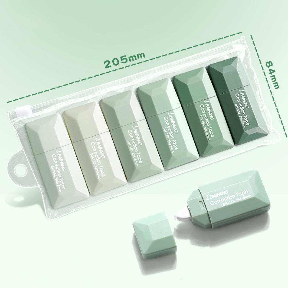 6PCS/Set Silent Correction Tape 36M Large Capacity Correction Stationery  Students