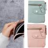 Mode Geldbörse Kleine Kompakte Geldbörse,Damen Kurze Geldbörse,PU Leder Bifold Geldbörsen Kreditkartenhalter Einfache Clutch Geldbörse Burgund