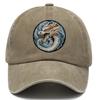 New hat printed dragon logo fashionable washed old retro cap men's sunshade baseball cap