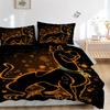 3pcs The Mystery Begins Scooby Doo Bedding Set Includes Quilt Cover and Pillowcases, Suitable for All Seasons H094