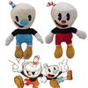 25cm Game Cuphead Plush Toy Mugman Soft Plushie Toy Anime Cartoon Stuffed Dolls Toys for Children Kids Birthday Christmas Gifts