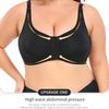 European and American Front-buttoned Beautiful Back Large Size No-rim Vest Adjustable Running Underwear Side Breast Shaping Bra
