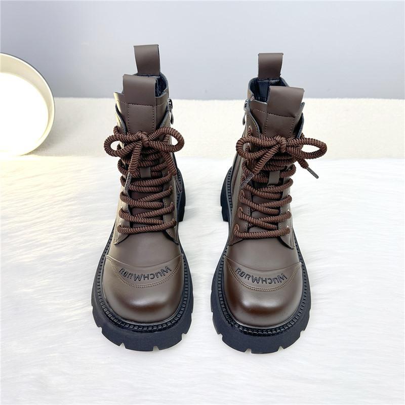 Wool snow boots women's winter velvet thickened large cotton shoes fur integrated thick-soled short boots non-slip Martin boots