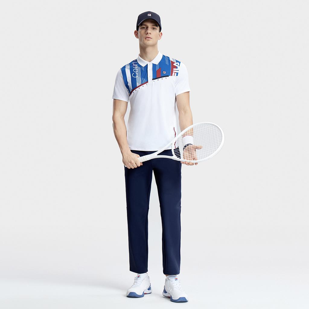 New FILA Knitted Sweatpants Men's RD Royal Blue A11M333604FNV