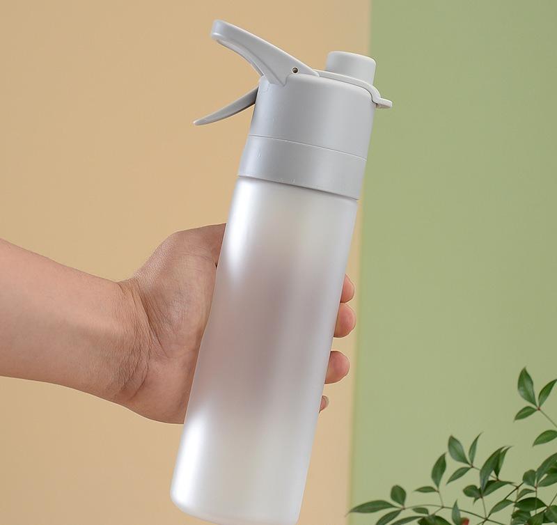 Students' Portable Sports Plastic Water Bottles, Creative Spray Summer Military Training Handy Water Cups