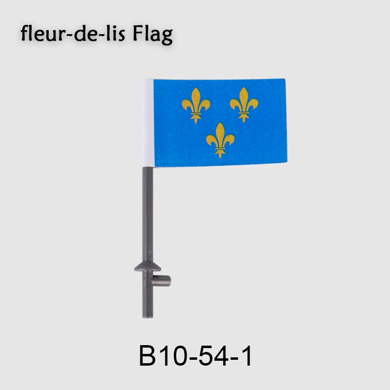 Medieval Military Flag Series War Castle Knight Soldier Warrior Accessories Building Blocks Ancient Holy Rome Bricks Toys Gifts