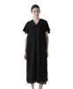 Garden Size 38 [ADORE] V-neck Dress, Embroidery, Women's, 531-6140514 010_Black,