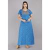 Abito Maxi Casual da Donna Indiana Bellissimo Vestito Notturno in Cotone Stampato Floreale