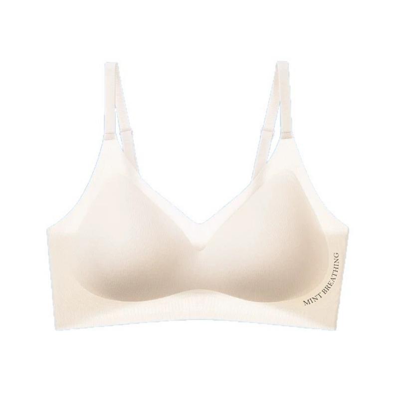 Women Seamless Wireless Comfortable Gathering Anti Sagging Breathable Bra