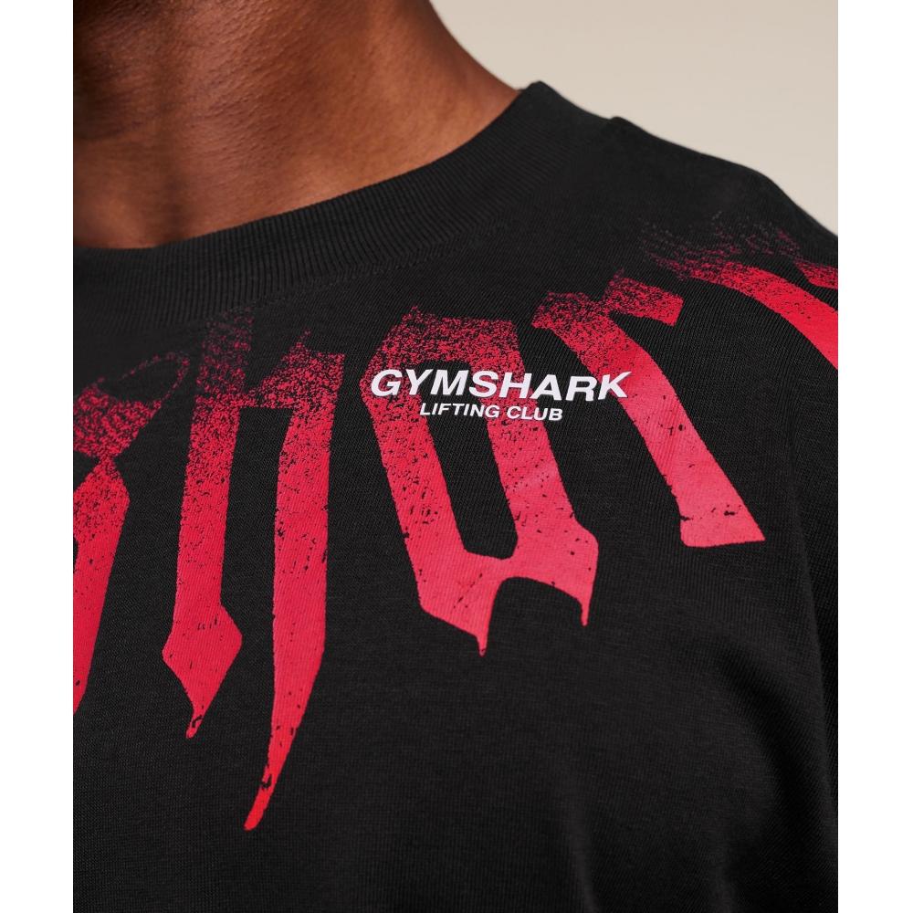 Gymshark Fade Graphic T shirT Gs Black A4c1v Bb2j
