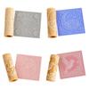 1/4Pcs Clay Roller Embossing Mold High-Precision Engraved Patterned Rolling Pin Moon Design Pottery Tool DIY Craft