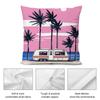Vintage Simple Style Pillow Case Short Plush Double-sided Print Square Throw Pillow Covers Sofa Home Cushion Decor