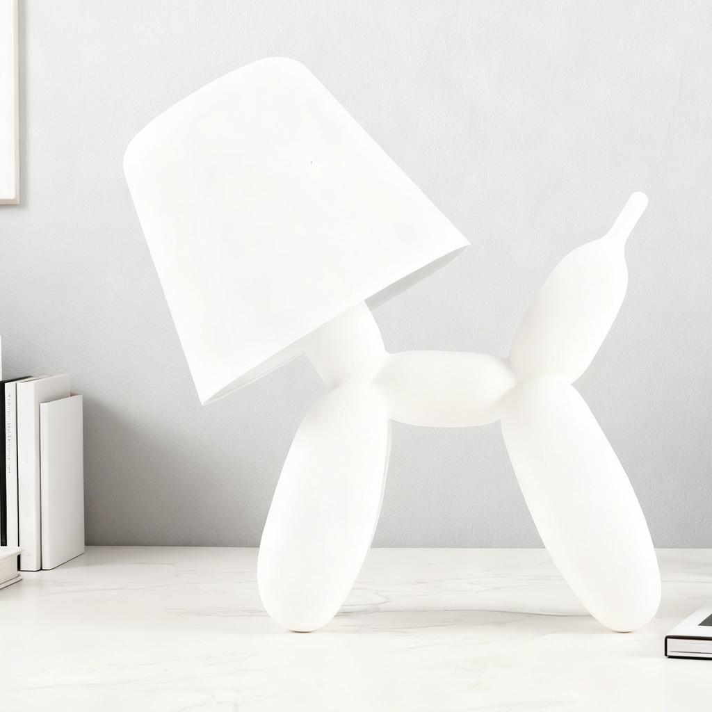 Balloon Dog LED Table Lamp 3 Color Infinite Dimming Smooth Material Cute Animal Shaped Table Lamp for Home Decor