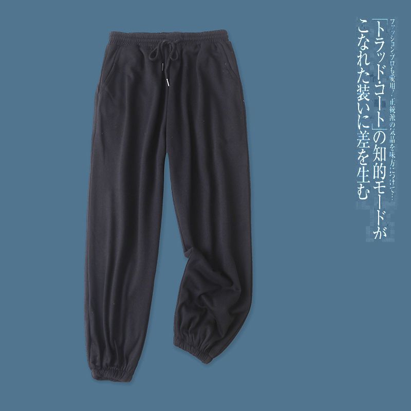 

Pants Spring & Fall New Arrival Foreign Trade Women s Clothing Minimalist Easiest for Match Elastic High Waist Drawstring Ankle-Length Pants 27635 Black B- 8-64 M