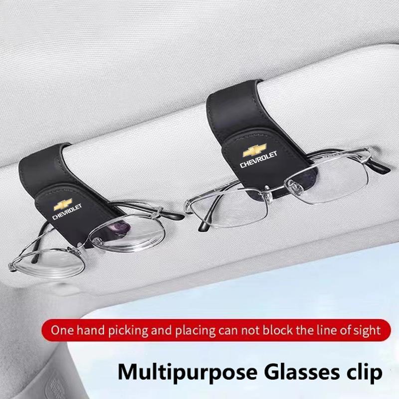 Car Interior Sun Visor Eyeglasses Holder Sunglasses Clip For Chevrolet Sail Aveo Colorado Cobalt Silverado Beat Equinox Tahoe