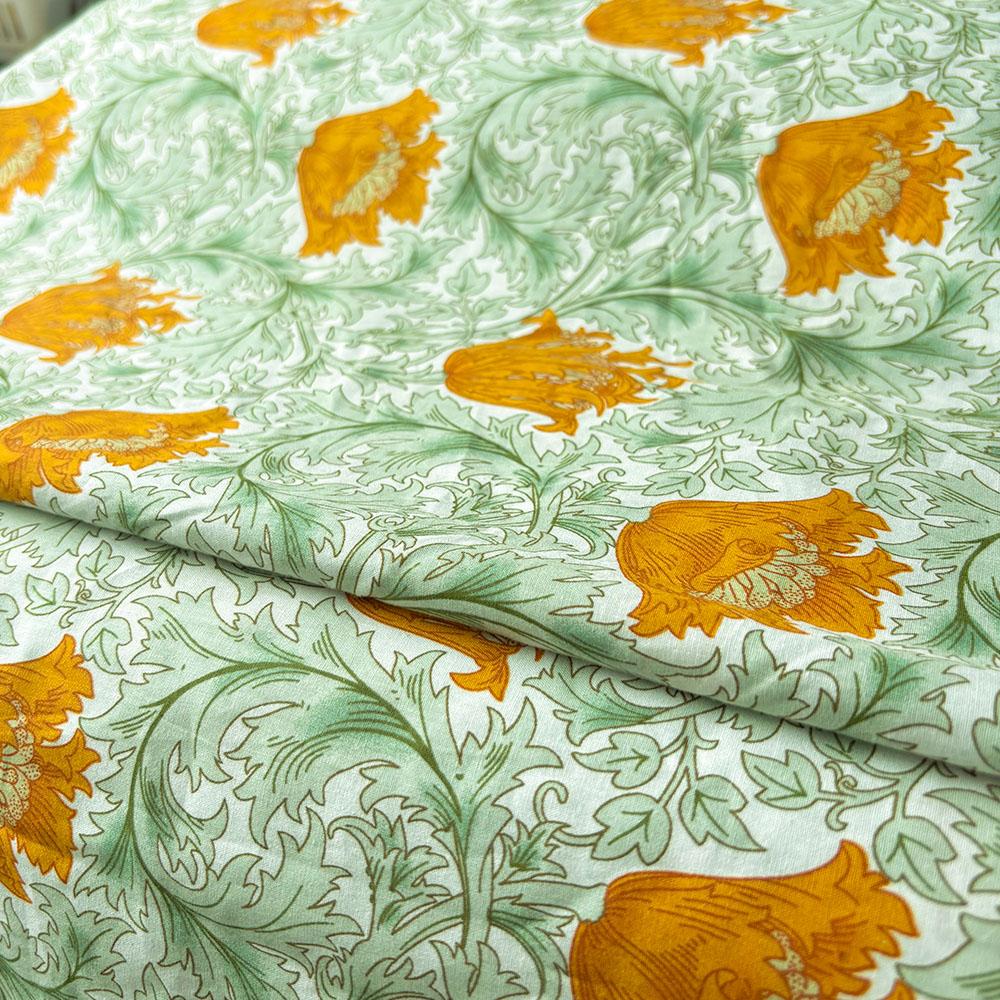145x50cm Retro Style Morris Floral Printing Cotton Fabric For Sewing Clothing Dress Shirt DIY Pillowcase Bag Quilting Materials