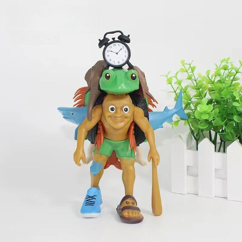 

Італійський Brainrot Tung Tung Tung Sahur Фігурки Tralalero Tralala Bombardino Crocodilo Shimpanzini Bananini Модель для злиття Іграшки Подарунок світло-сірого кольору