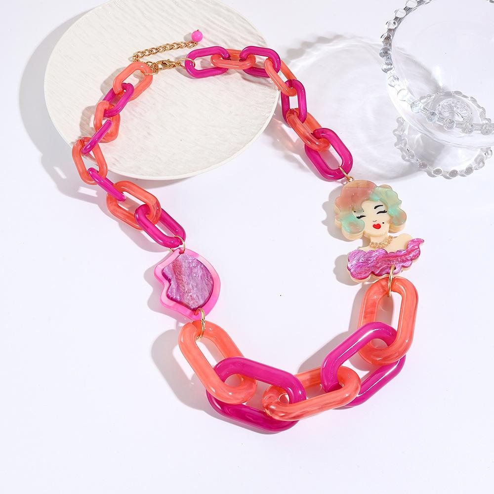 

Модное ожерелье для женских украшений красный