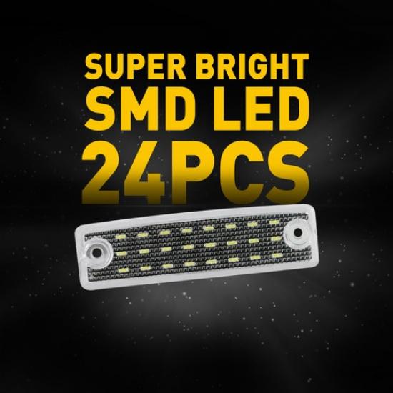 2 LED License Plate Light Assembly White For 96-22 Toyota 4Runner 01-22 Sequoia