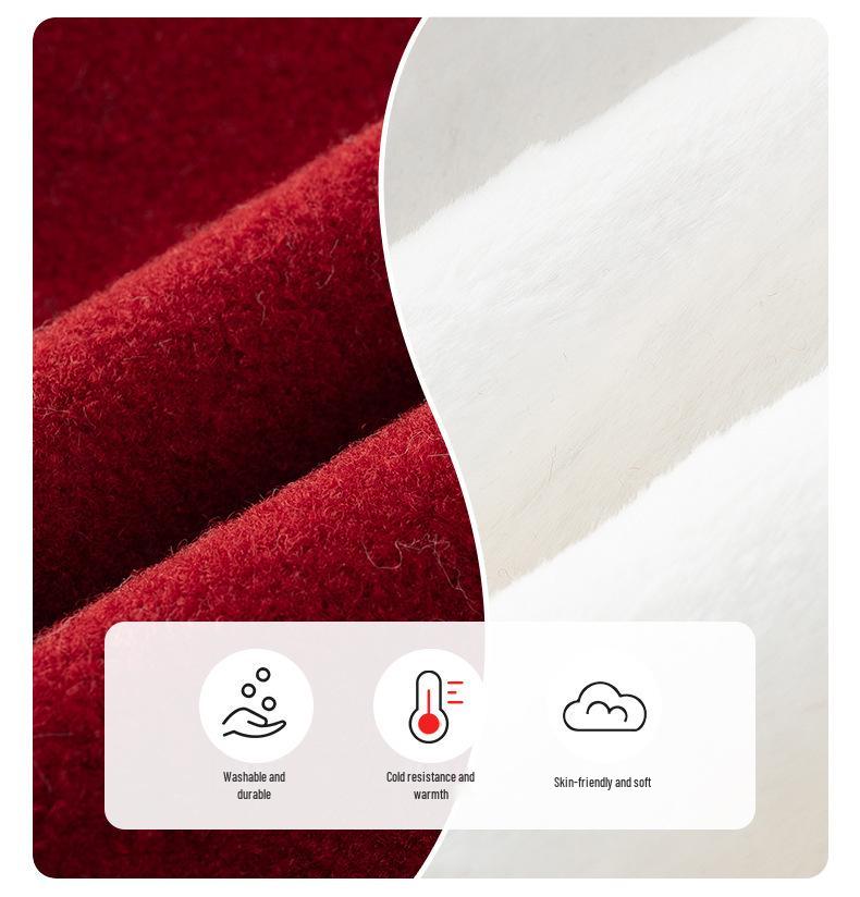 Girls' Fleece-Lined Hooded Jacket - Autumn/Winter 2025 Style, Thick Lambswool, Children's Winter Coat.